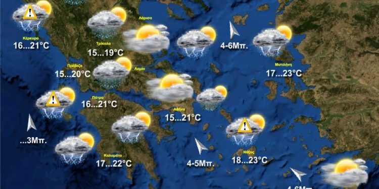Δεύτερη εβδομάδα πολλών βροχοπτώσεων – Πρόγνωση καιρού Ελλάδος 18/11/2019