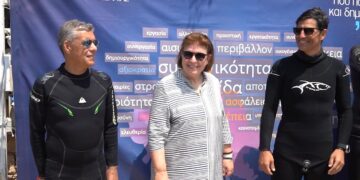 Εγκαινιάστηκε από την Υπουργό Πολιτισμού Λίνα Μενδώνη το Υποβρύχιο Μουσείο της Περιστέρας στην Αλόννησο με πρώτο επίσημο προσκεκλημένο δύτη τον Σάκη Ρουβά