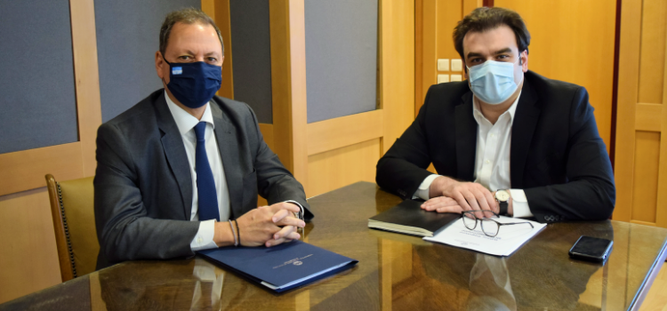 Συνάντηση Λιβανού – Πιερρακάκη για τον ψηφιακό μετασχηματισμό του πρωτογενούς τομέα