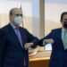 Δηλώσεις Κωστή Χατζηδάκη-Κώστα Σκρέκα κατά την τελετή παράδοσης-παραλαβής στο ΥΠΕΝ
