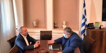 Συνάντηση του Δημάρχου Εορδαίας με τον Αναπληρωτή Υπουργό Ανάπτυξης και Επενδύσεων, αρμόδιο για τις Ιδιωτικές Επενδύσεις και τις ΣΔΙΤ Νίκο Παπαθανάση