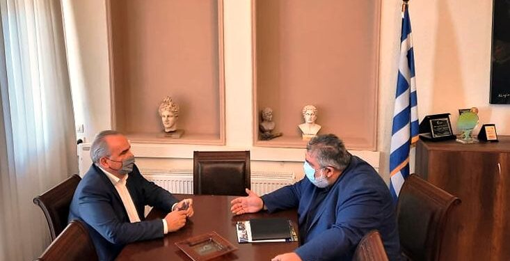 Συνάντηση του Δημάρχου Εορδαίας με τον Αναπληρωτή Υπουργό Ανάπτυξης και Επενδύσεων, αρμόδιο για τις Ιδιωτικές Επενδύσεις και τις ΣΔΙΤ Νίκο Παπαθανάση
