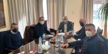 Φυσικές Καταστροφές και ληξιπρόθεσμες οφειλές, επίκεντρο της συνάντησης του Γ.Γ. Εσωτερικών & Οργάνωσης Μιχάλη Σταυριανουδάκη με τον Περιφερειάρχη Δυτικής Ελλάδας
