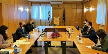 Συνάντηση εργασίας του ΥπΑΑΤ κ. Σπήλιου Λιβανού με τον νέο Πρέσβη του Κατάρ στην Ελλάδα